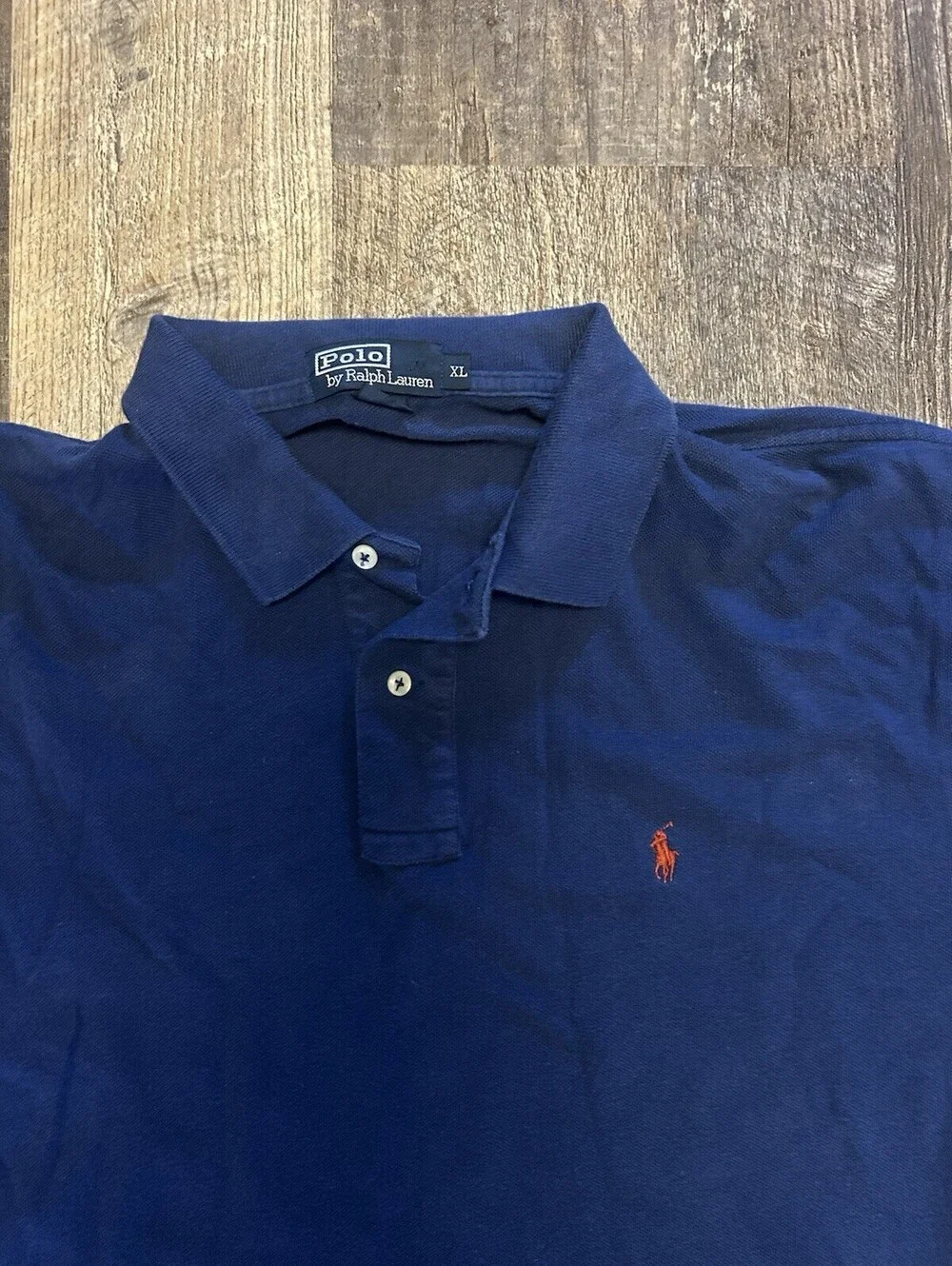 Polo Ralph Lauren Mens XL Classic Fit Blue Polo Shirt Red Pony Blue Label